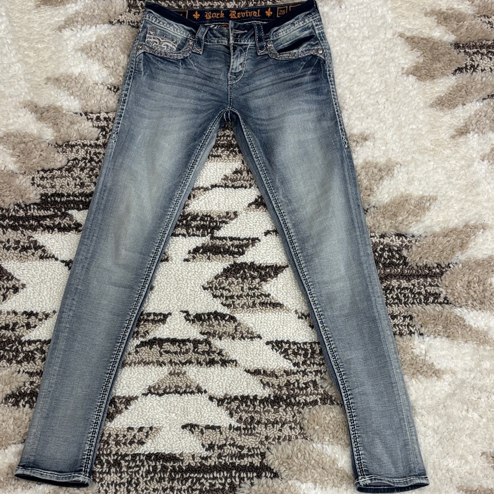 Rock Revival Women's Blue Skinny Jeans